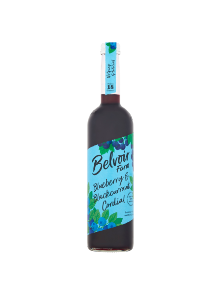 Picture of BELVOIR BLUEBERRY AND BLACKCURRANT CORDIAL 6x500ML