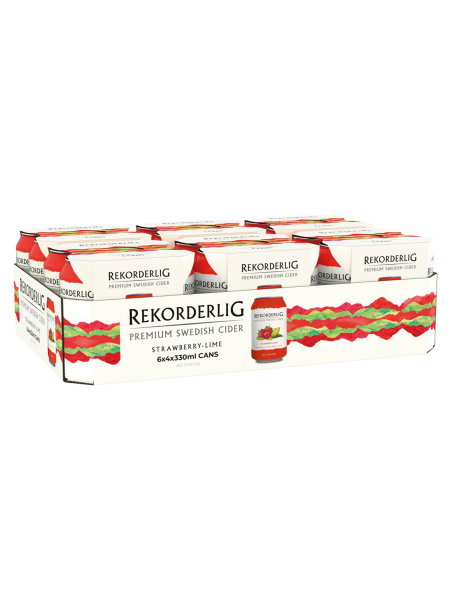 Picture of Rekorderlig Strawberry-Lime Premium Swedish Cider 6 x 4 x 330ml