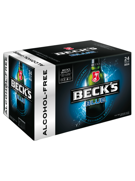 Picture of Beck's Blue Alcohol Free German Beer Bottles 24 x 275ml