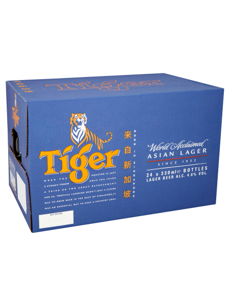 Picture of Tiger Asian Lager Beer 24 x 330ml Bottles