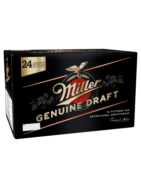 Picture of Miller Genuine Draft Cold-Filtered Beer 24 x 330ml