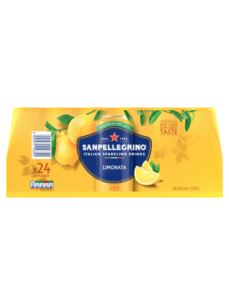 Picture of San Pellegrino Sparkling Lemon Beverage 24 x 330ml (7.92L)
