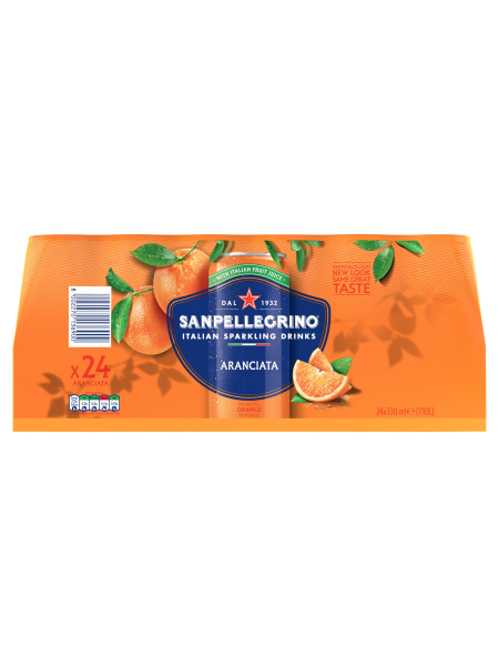 Picture of San Pellegrino Sparkling Orange Beverage 24 x 330ml