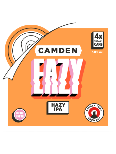 Picture of Camden Town Brewery Eazy Hazy IPA 4 x 330ml