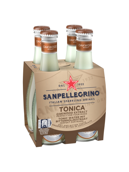 Picture of San Pellegrino Oakwood Tonic Water Glass 4x200ml