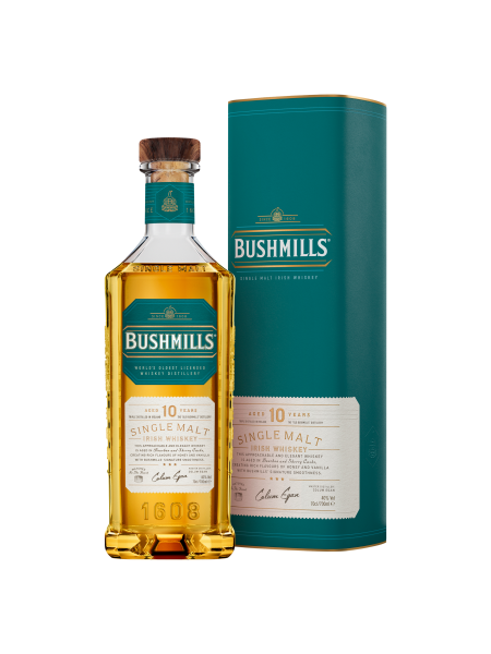Picture of Bushmills Single Malt Irish Whiskey Aged 10 Years 70cl