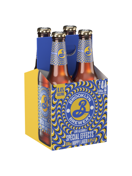 Picture of Brooklyn Special Effects Low Alcohol Lager Beer 4x330ml