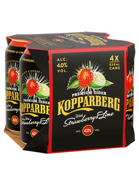 Picture of Kopparberg Premium Cider with Strawberry & Lime 4 x 330ml