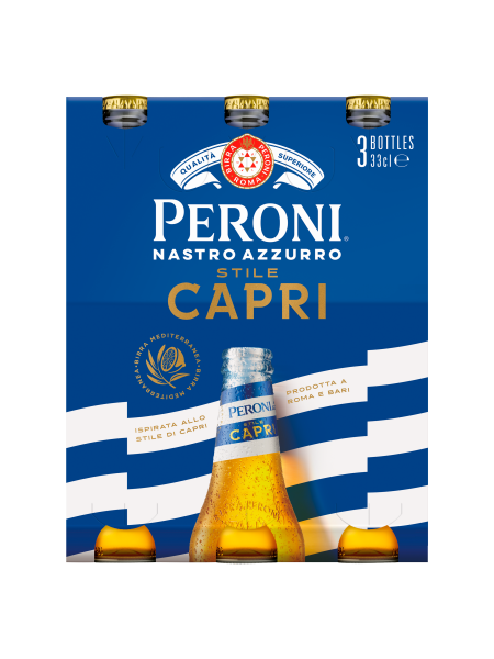 Picture of Peroni Nastro Azzurro Stile Capri 3 x 33cl