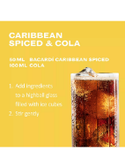 Picture of BACARDÍ Caribbean Spiced Premium Rum, 70cl