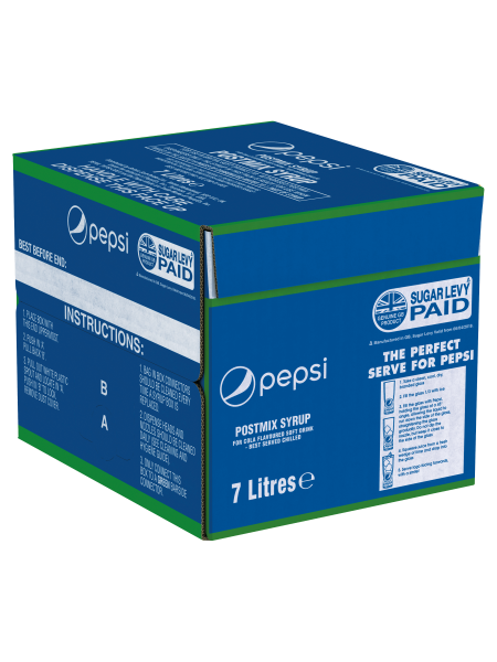 Picture of Pepsi Cola Postmix Syrup Bag-in-Box 7L