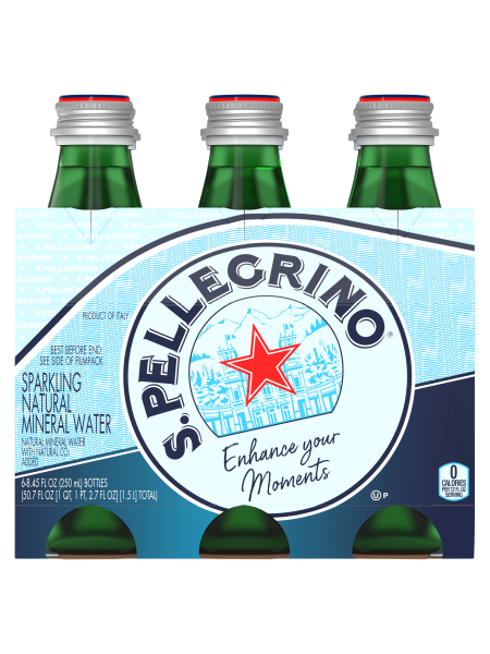 Picture of San Pellegrino Carbonated Natural Mineral Water 6x250ml