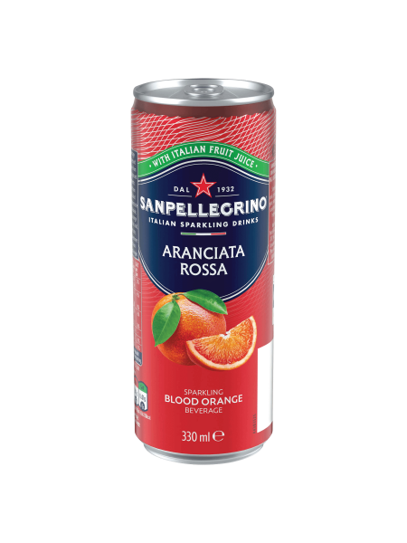 Picture of San Pellegrino Aranciata Rossa Sparkling Orange and Blood Orange Beverage 33cl