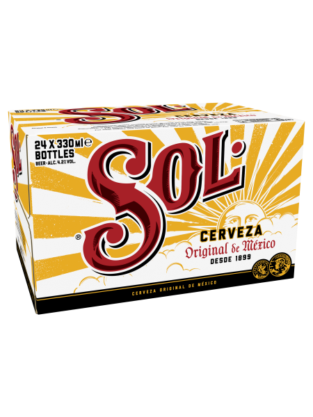 Picture of Sol Cerveza Original De México Bottle 24 x 330ml