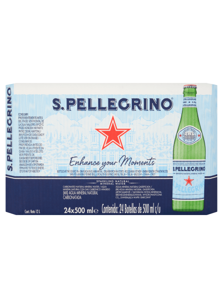Picture of S.pellegrino Sparkling Natural Mineral Water 24 x 500ml