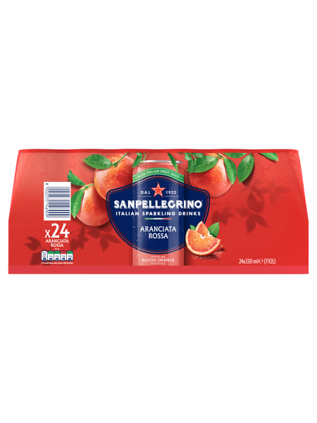 Picture of San Pellegrino Aranciata Rossa Italian Sparkling Drinks 24 x 330ml (7.92L)