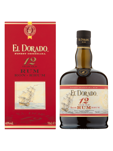 Picture of EL DORADO Finest Demerara 12 Years Old Rum 70cl