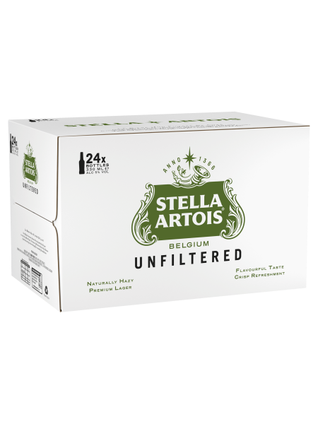 Picture of STELLA ARTOIS Belgium Unfiltered 24 x 330ml