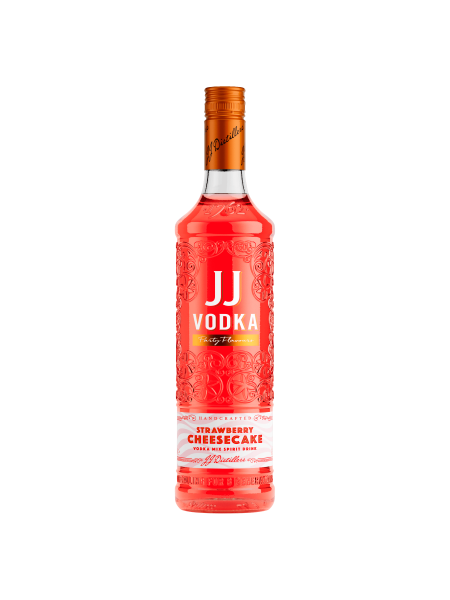 Picture of JJ Vodka Strawberry Cheesecake Vodka Mix Spirit Drink 70cl