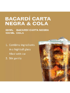 Picture of BACARDÍ Carta Negra Rum, 70cl