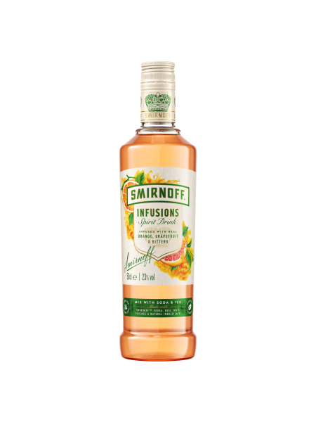 Picture of Smirnoff Infusions Orange, Grapefruit and Bitters Flavoured Spirit Drink 50cl