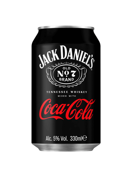 Picture of Jack Daniel's Old No. 7 Brand Tennessee Whiskey Mixed with Coca-Cola 330ml