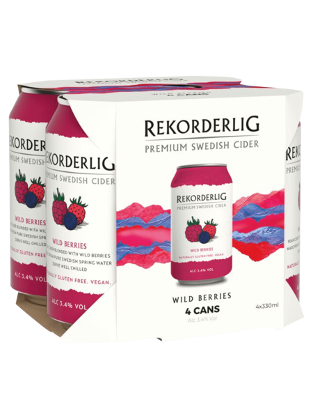 Picture of Rekorderlig Wild Berries Premium Swedish Cider 4 x 330ml