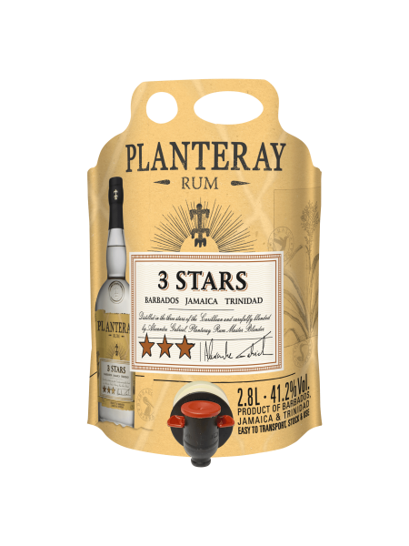 Picture of Planteray Rum 3 Stars Barbados Jamaica Trinidad 2.8L