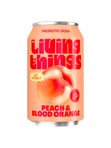 Picture of Living Things Peach & Blood Orange 330ml