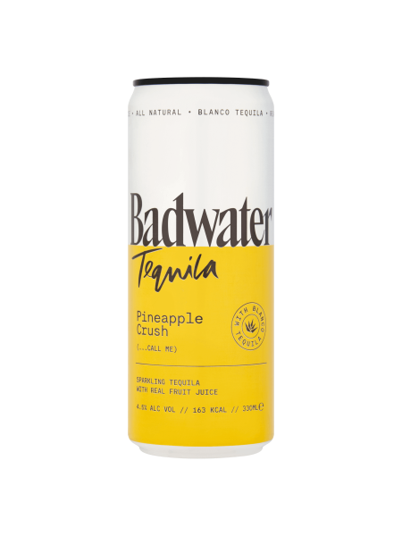 Picture of Badwater Tequila Pineapple Crush Sparkling Tequila with Real Fruit Juice 330ml